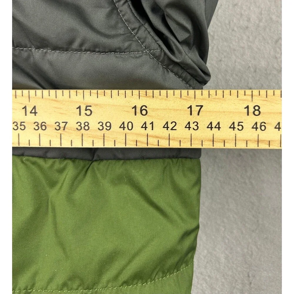Boys The North Face Reversible Quilted Surgent Hooded Jacket Green